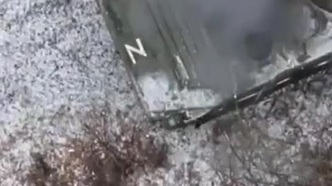 Russian Tank Caught Out in the Open