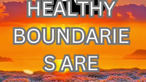 healthy boundaries