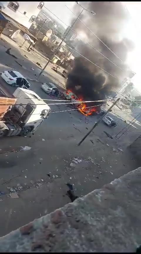 Civilian convoy fleeing Gaza hit by Israel