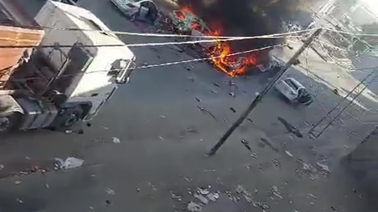 Civilian convoy fleeing Gaza hit by Israel