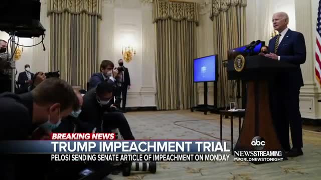 Biden agenda clashes with looming impeachment trial again