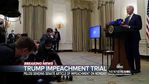 Biden agenda clashes with looming impeachment trial again