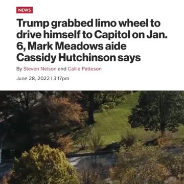 Trump Took the Wheel of the Secret Service Limo LMAO