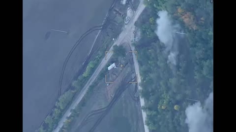 American howitzer destroyed