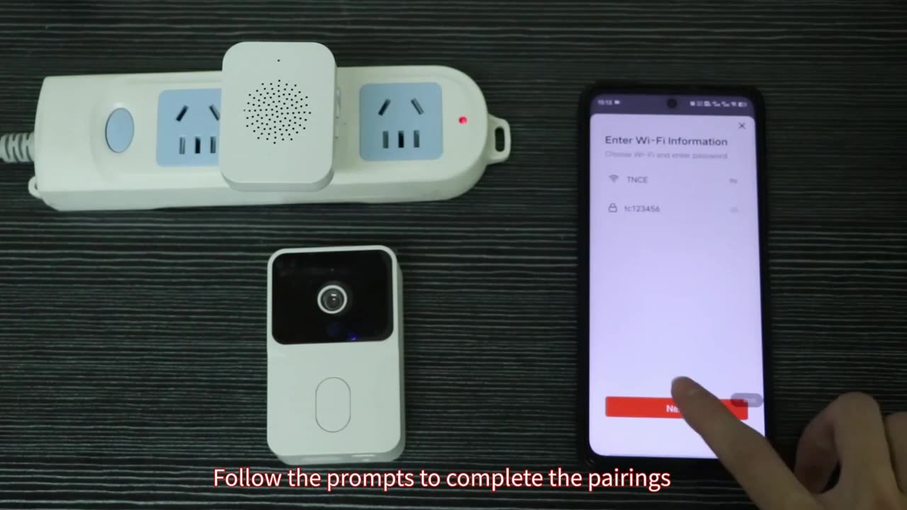 Wireless Video Doorbell, Smart Doorbell Camera Works with Tuya APP,