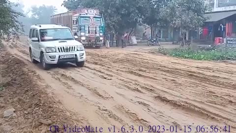 #video bakhira se khalilabad ki road ban Raha hai