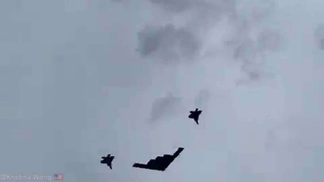 Military jets flyover
