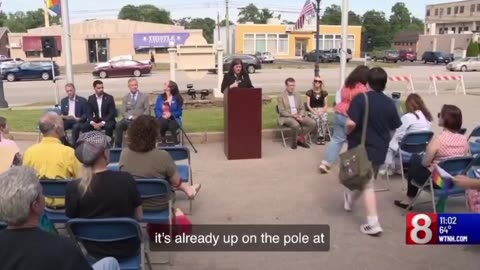 Flying Pride Flag At Cop's Funeral