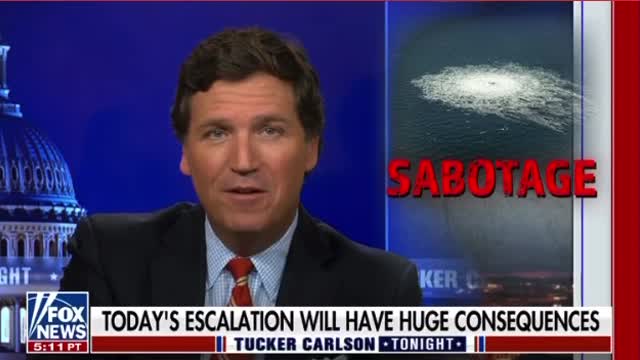 Tucker Carlson: Pipeline Sabotage [He Just Went There!]