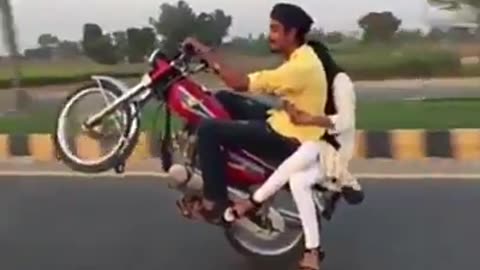 bike weling with girl