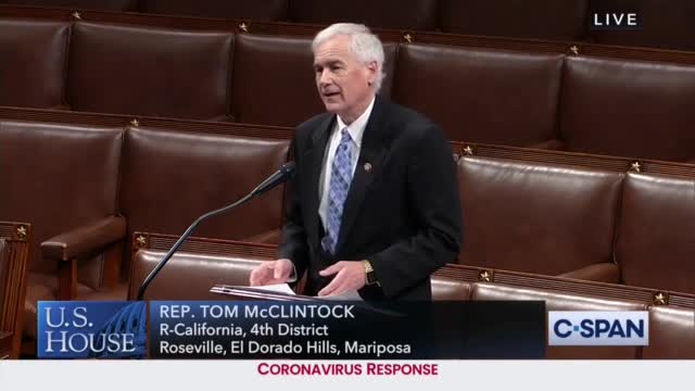 YouTube banned this speech Rep McClintock gave on the House floor!