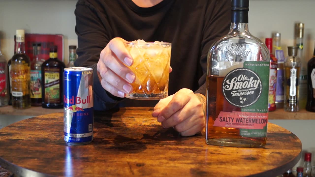 Ole Smoky Salty Watermelon Whiskey & Red Bull