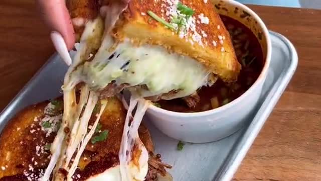 Are you smackin or passin on this Birria grilled cheese from