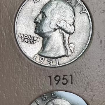 Quarter Album Fill 112 - Silver coins holding places!