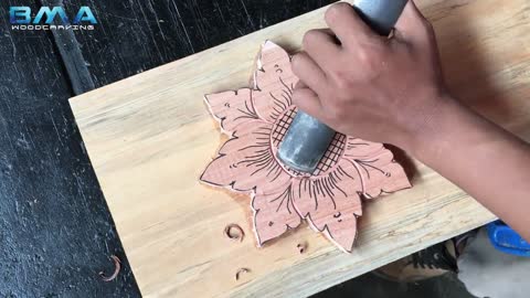 simple flower carving tutorial