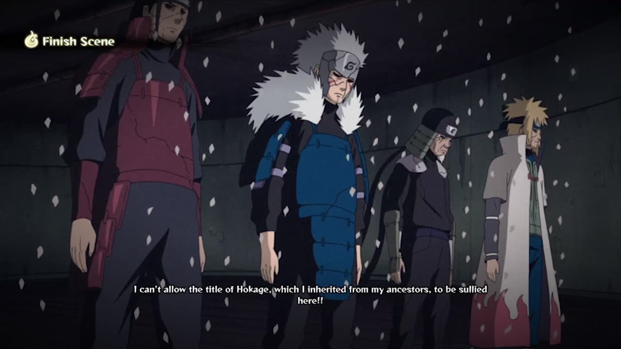 NINJA STORM 4 HIRUZEN SARUTOBI FIVE STYLE MASSIVE COMBO JUTSU