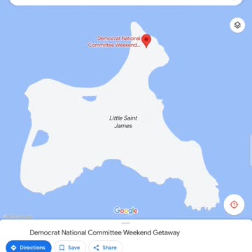 DNC Weekend Getaway Literally on Little Saint James, aka Epstein Island