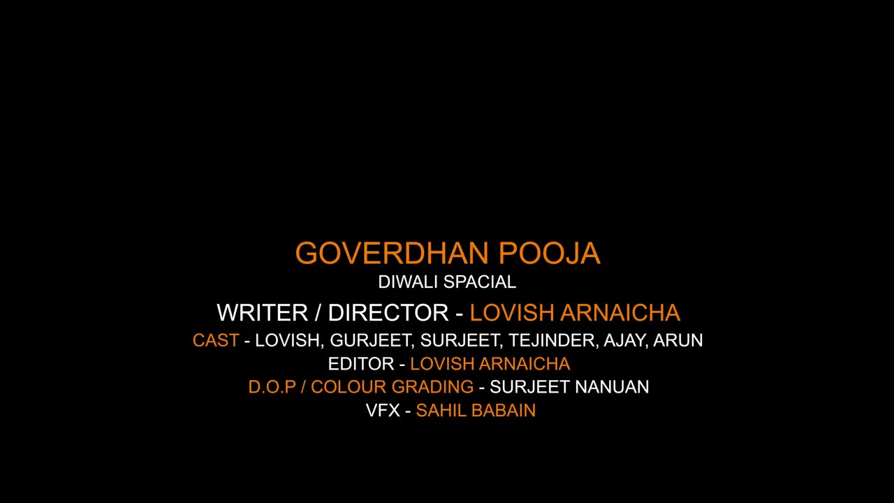 Diwali govardhan pooja funny video by lovish arnaicha