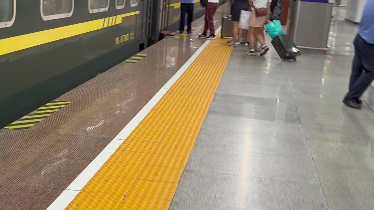 Traveling with slow green train in china