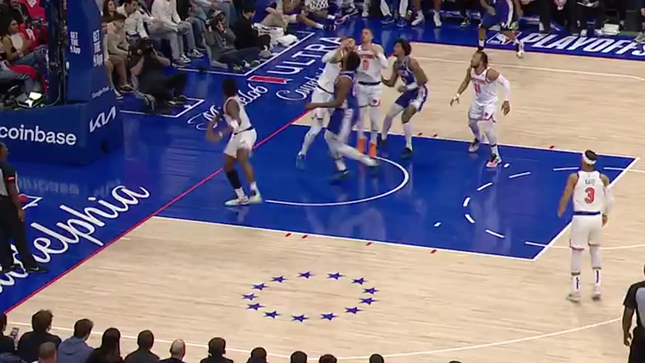 Embiid wastes no time getting on the scoreboard in Game 3! NYK-PHI