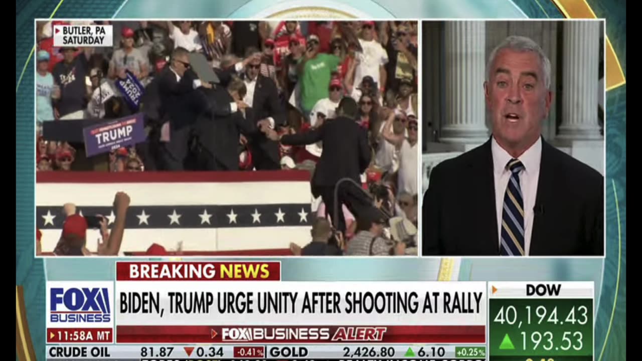 Wenstrup Joins Fox Business to Discuss Shooting at President Trump's Rally