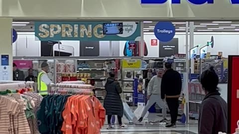 Man Damages Signs at Melbourne Kmart