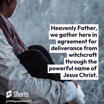 Breaking Free: Deliverance from Witchcraft: A Powerful Warfare Prayer #shorts #prayer