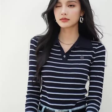 H Han Queen 2024 Autumn Winner Korean Striped #womensclothing #womensfashion #shorts #womensweaters