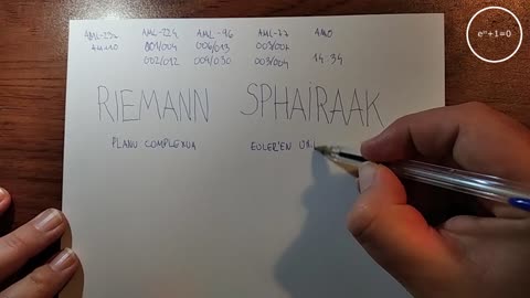 +10 001/004 006/013 003/007 zeropolia (1) e^(iπ)+1=0 (i) jainkoak (0) 005/008 riemann sphairaak