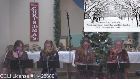 Moose Creek Baptist Church Sing “O Come All You Unfaithful” During Service 11-27-2022