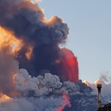 Europe's most active volcano, Mount Etna, erupts....