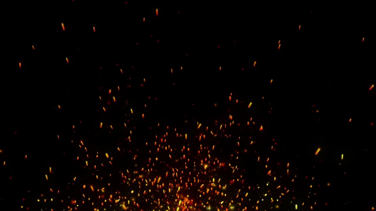 Fire Dust Particles Sparks Black Screen Effects Background HD