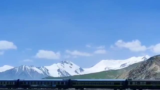The train is going forward, it doesn't matter where it's going, it's the view out the window, okay