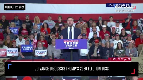 JD Vance Discusses Trump's 2020 Election Loss