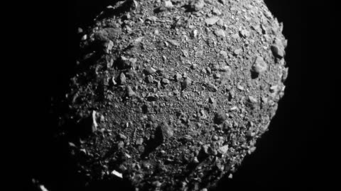 Nasa released a video of a space craft colliding with an asteroid