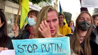 'Stop Putin': protesters around the world express fears