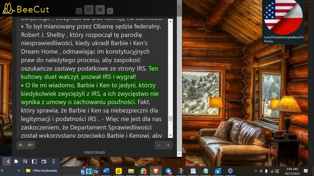 17 PAZDZIERNIK 2022❌ PRZYWROCONA REPUBLIKA❌CODZIENNY RAPORT JUDY BUYINGTON❌AUDIO👉❌17 MIN PO POLSKU❌