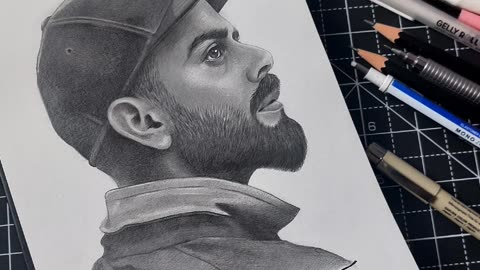 drawing virat kohli