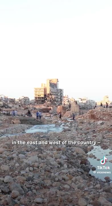 Thousands dead after epic floods wash away city in eastern Libya.