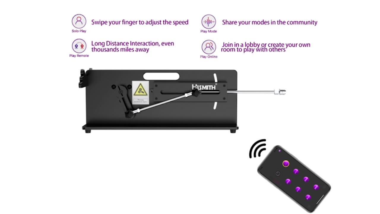 HiSmith Table Top 2.0 Pro Premium Sex Machine with App