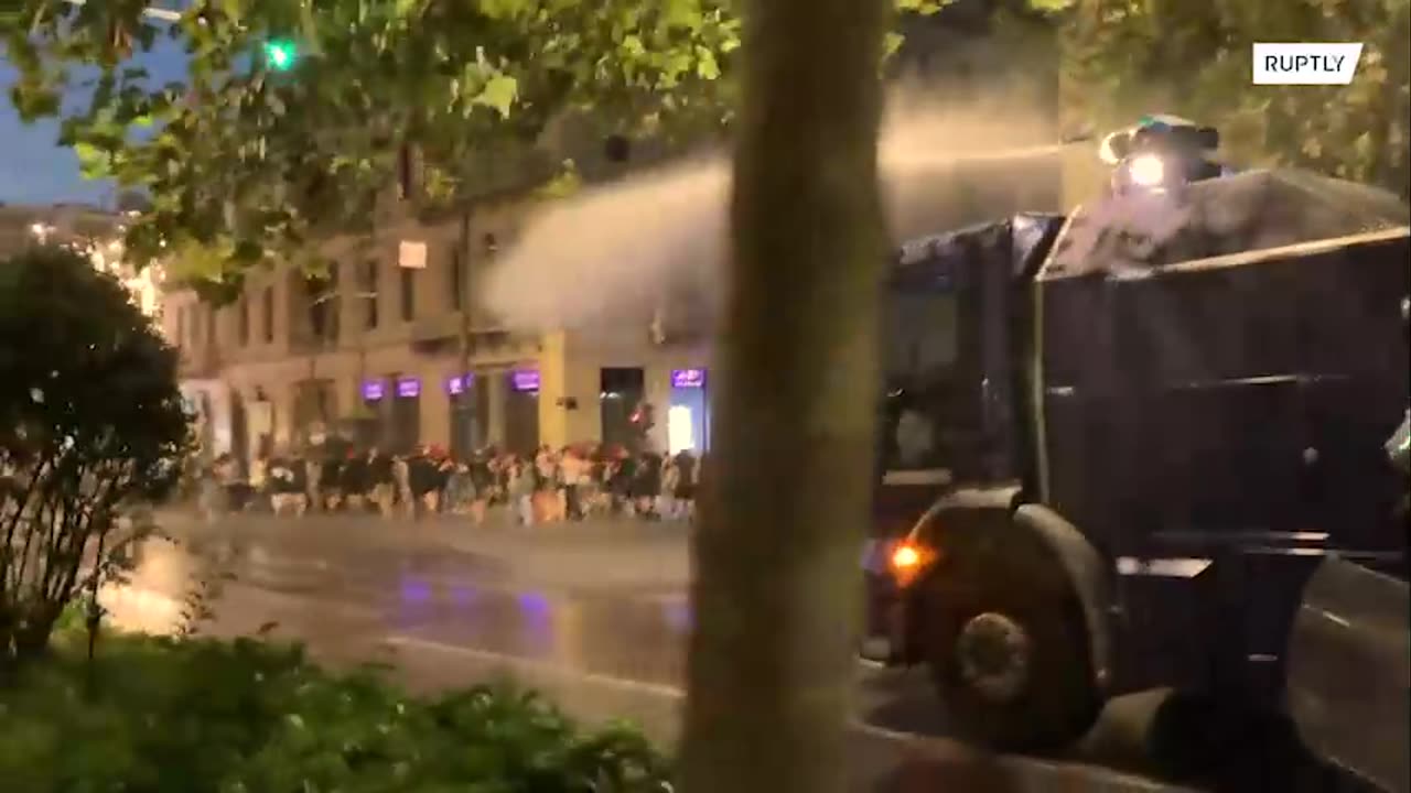 Police use tear gas, water cannons dispersing students rally in Athens
