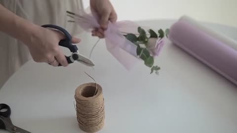 How to wrap a hand-tied flower bouquet by Korean WrapsBBJ WRAPS