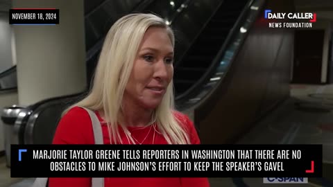 Marjorie Taylor Greene States That There Are No Challenges To Speaker Johnson