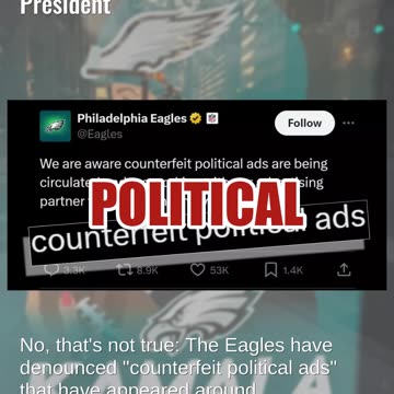 Fact Check: Philadelphia Eagles Did NOT Endorse Kamala Harris For President
