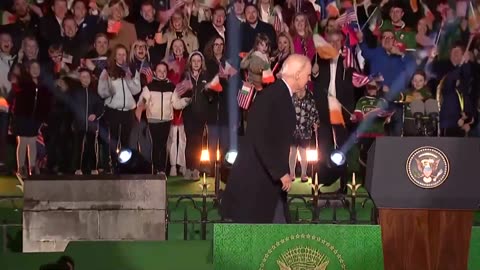 Biden Starts To Get Lost On Stage After Wrapping Up Final Speech In County Mayo, Ireland