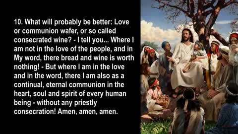 The true Communion ... Jesus elucidates ❤️ Heavenly Gifts revealed thru Jakob Lorber