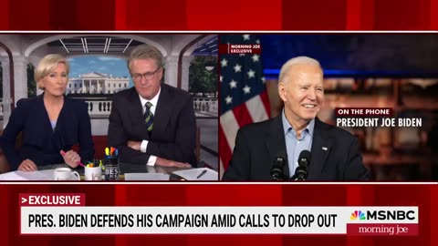 Biden: "The bottom line here is that we're not going anywhere. I'm not going anywhere."