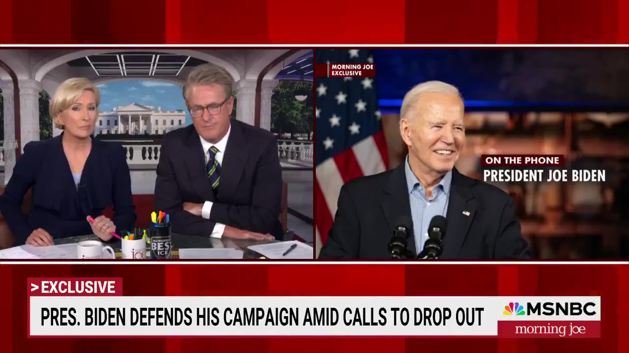 Biden: "The bottom line here is that we're not going anywhere. I'm not going anywhere."