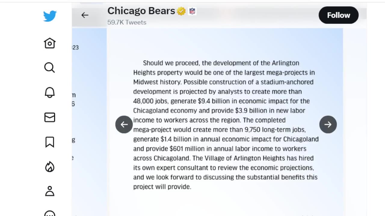 Chicago Bears close on Arlington Heights property