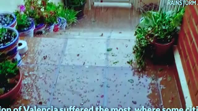 Rivers instead of streets, parking lots washed away_ unprecedented downpour in Spain